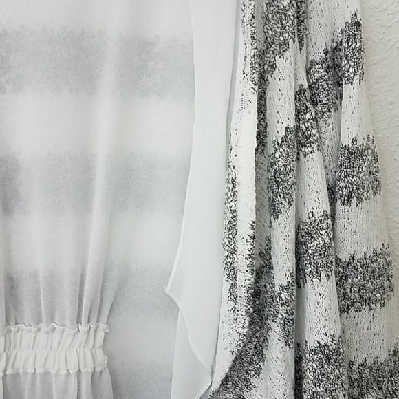 picadilly small open cardigan white sheer underlay - Picture 4 of 6